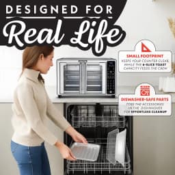 Gourmia French Door 6 Slice Digital Toaster Oven - Thumbnail 9