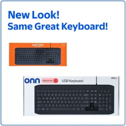 Onn USB Computer Keyboard with 104 Keys 5 Ft Cable - Thumbnail 3