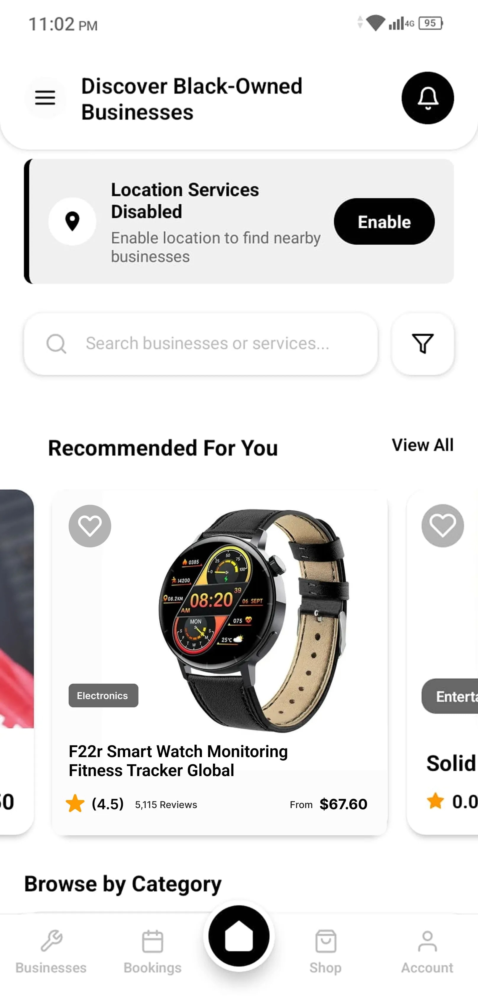 Pro Black product screen