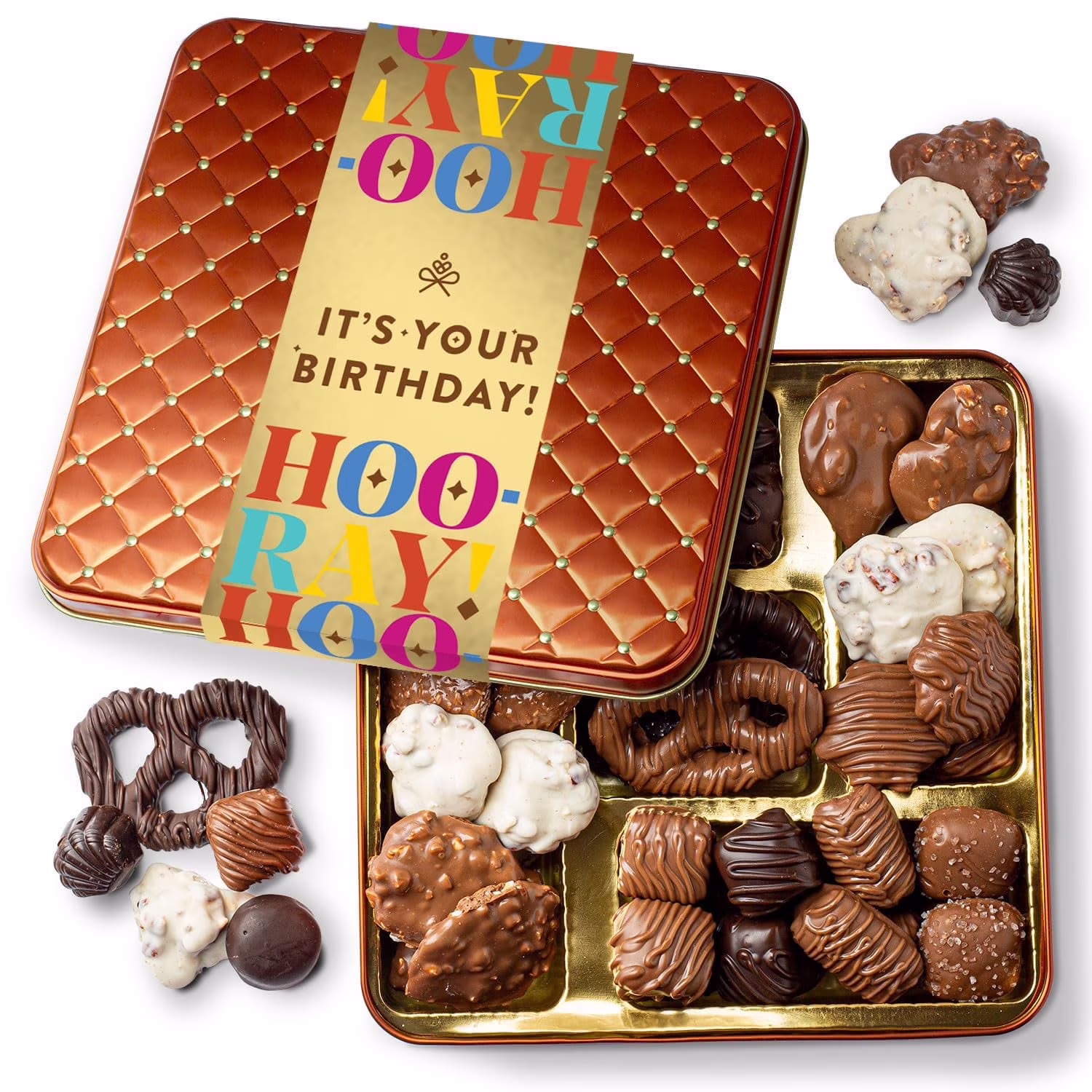 Birthday Food Gift Basket, Happy Birthday Chocolate, Food Birthday Gifts for Women and Men, Birthday Treats, Bonnie and Pop