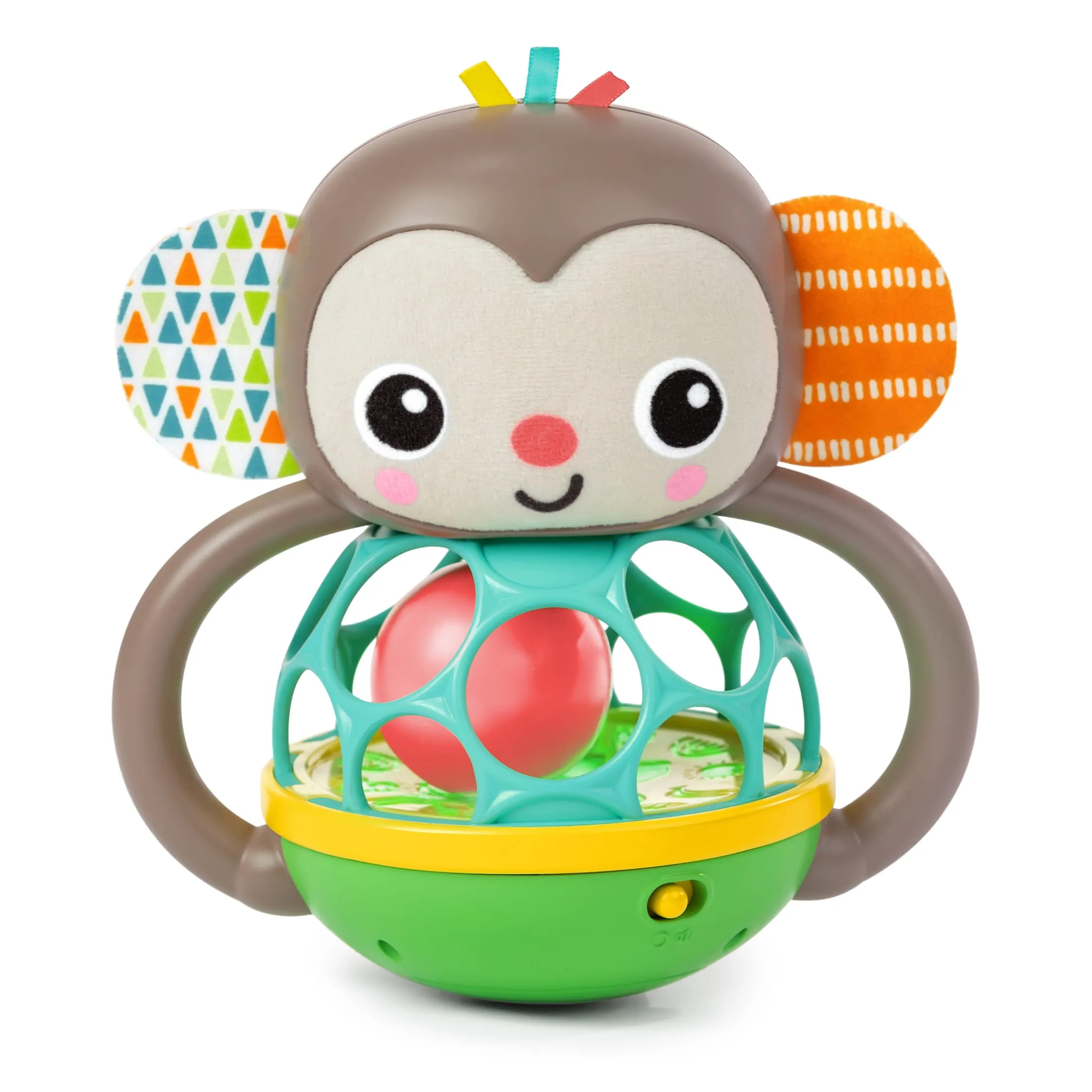 Bright Starts Grab & Giggle Monkey Multi-Sensory Toy, Unisex, Infant