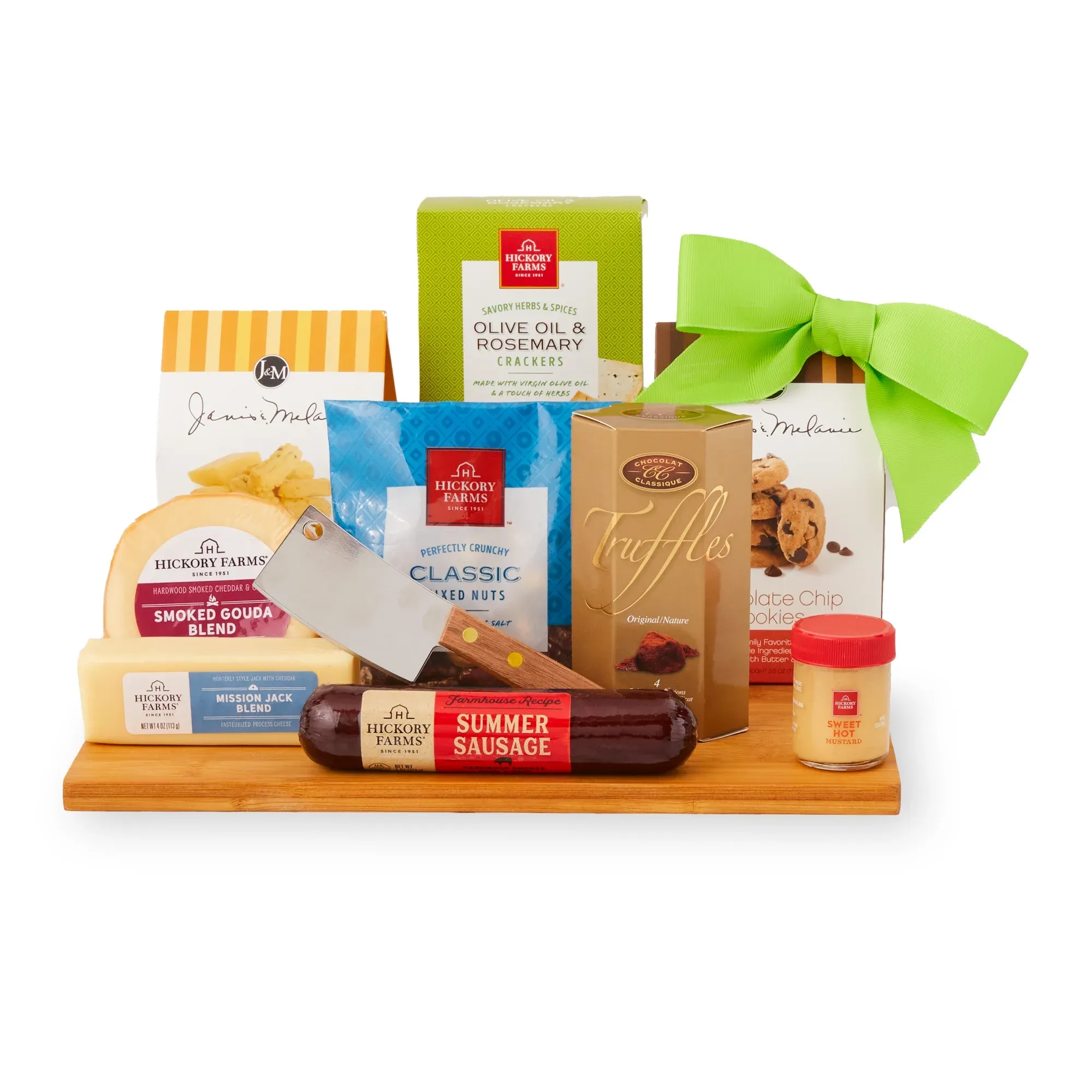 Hickory Farms Spring Charcuterie Board Gift Set, 11 pieces | Gift Under $50