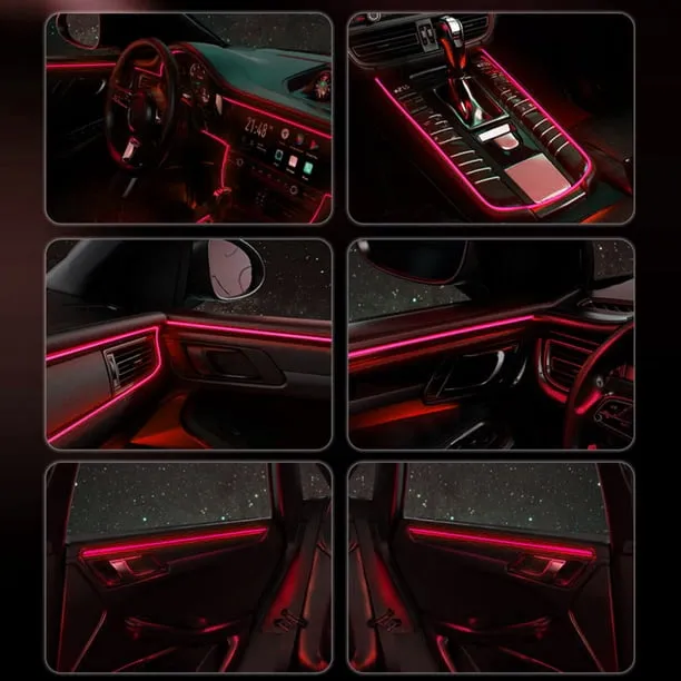 Htwon Car Auto Interior Atmosphere Wire Strip Light LED Decoration Lamp Accessories