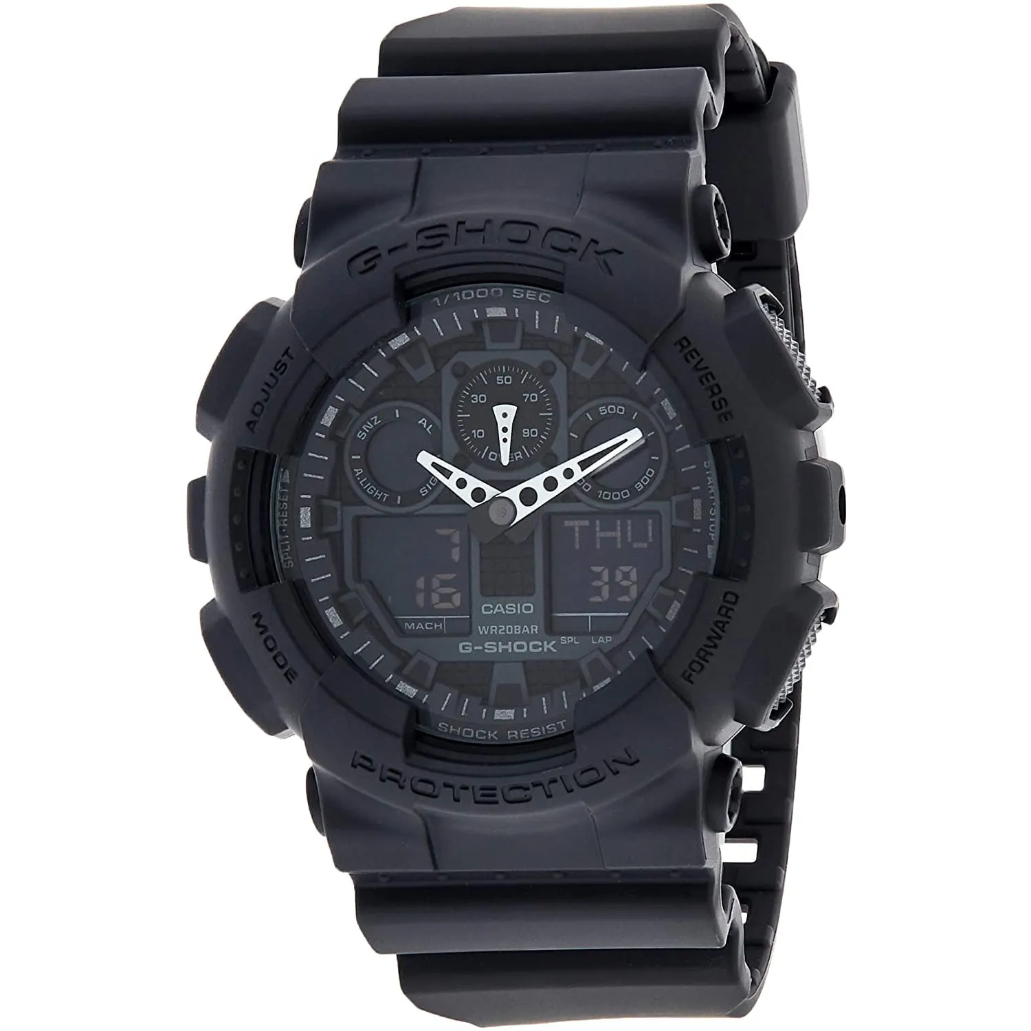 Men's G-Shock Black Dial Watch - GA100-1A1