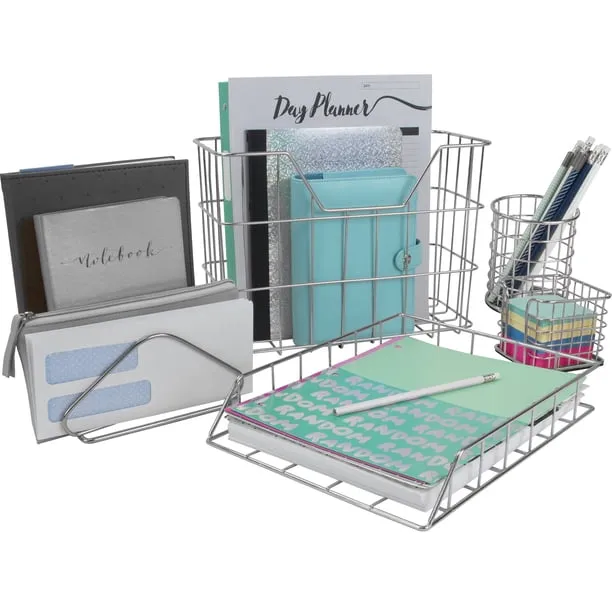 Sorbus 5 Piece Desk Organizer Set for Home