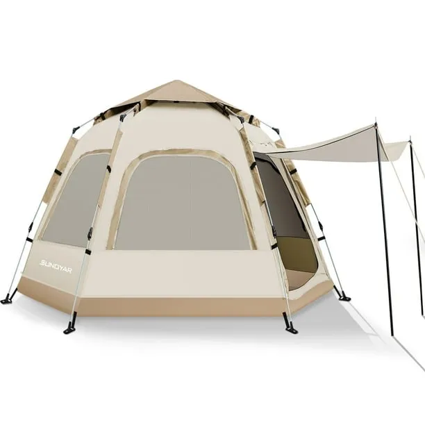 SUNOYAR 4-6 Person Tent for Camping, Camping Tent with Carry Bag, Instant Tent for Outdoor/Hiking/Traveling