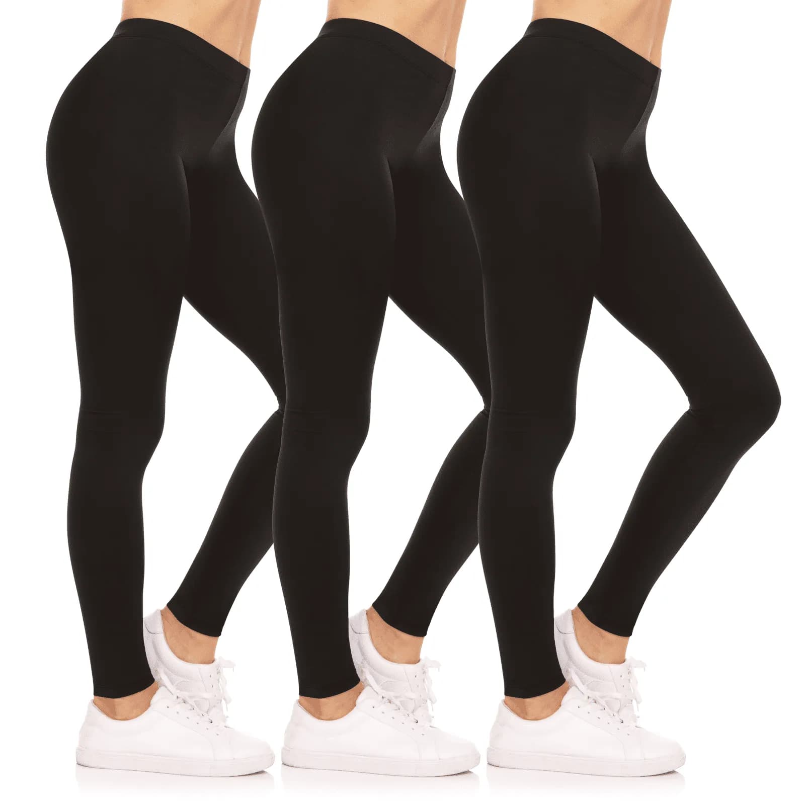 Sweet Hearts 3 Pack Leggings for Women Elastic