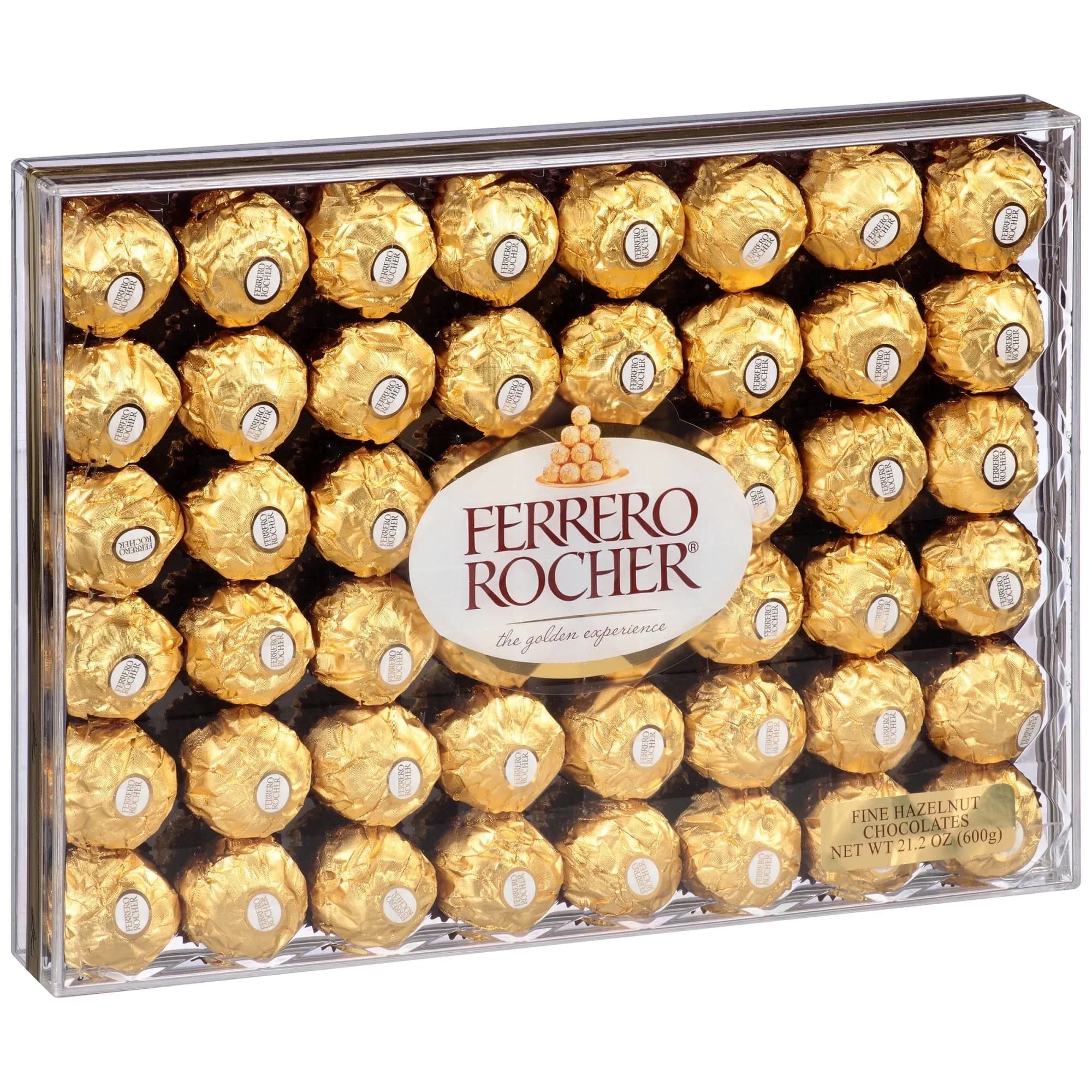 Ferrero Rocher Diamond Box Hazelnut Milk Chocolate Pieces, 48/Box (241-00015)
