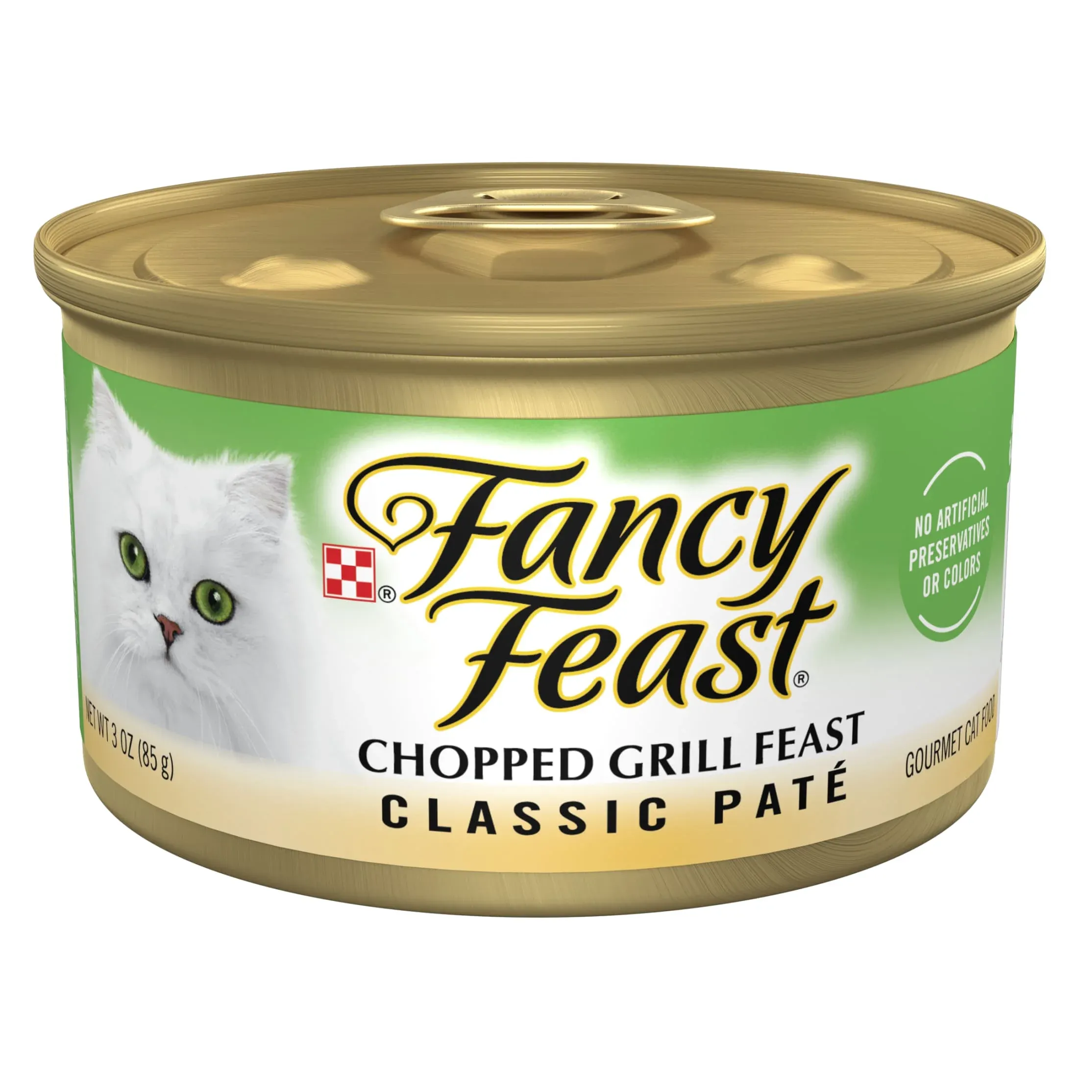 Purina Fancy Feast Chopped Grill Feast Classic Pate Wet Cat Food, 3 oz Can