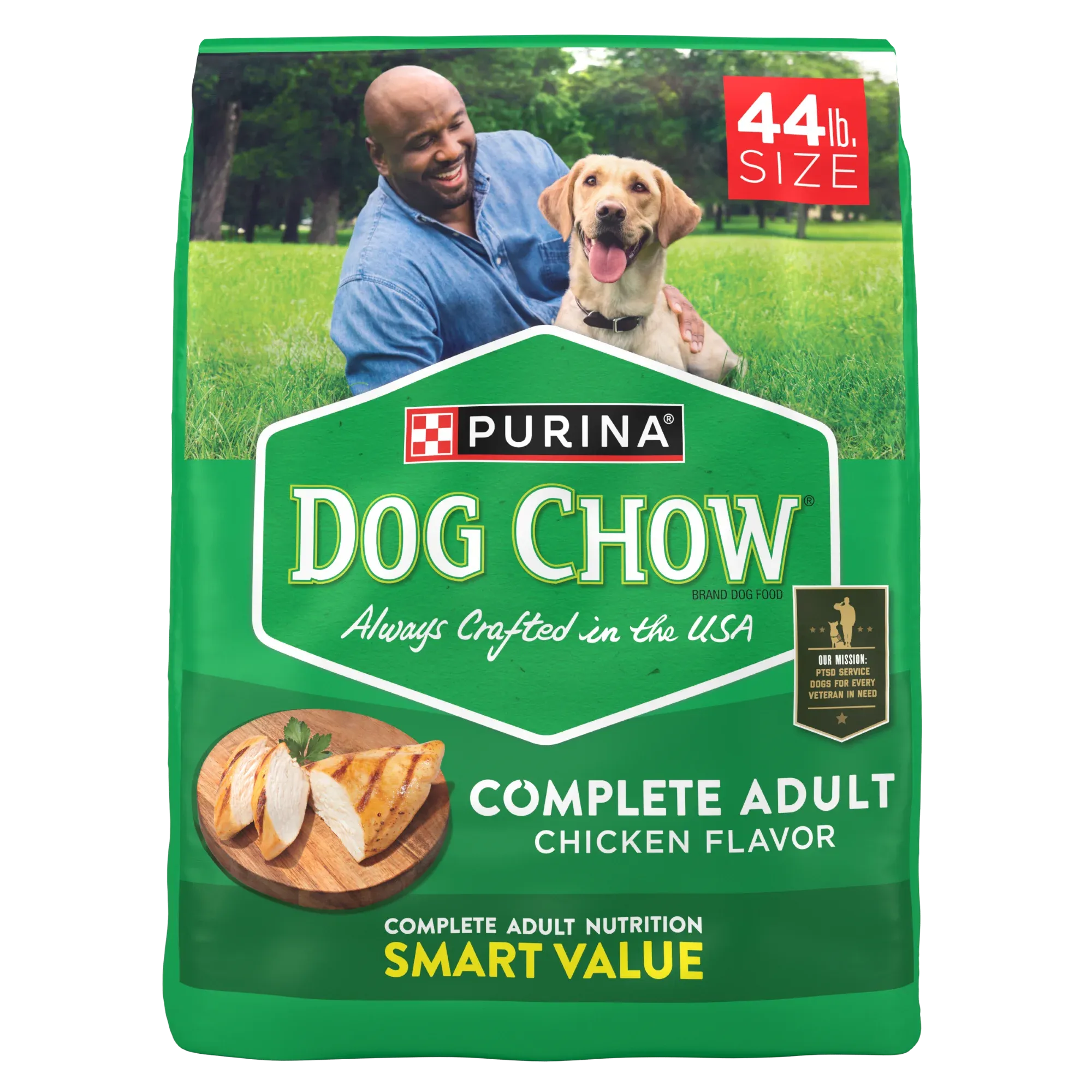 Purina Dog Chow Complete, Dry Dog Food for Adult Dogs High Protein, Real Chicken, 44 lb Bag