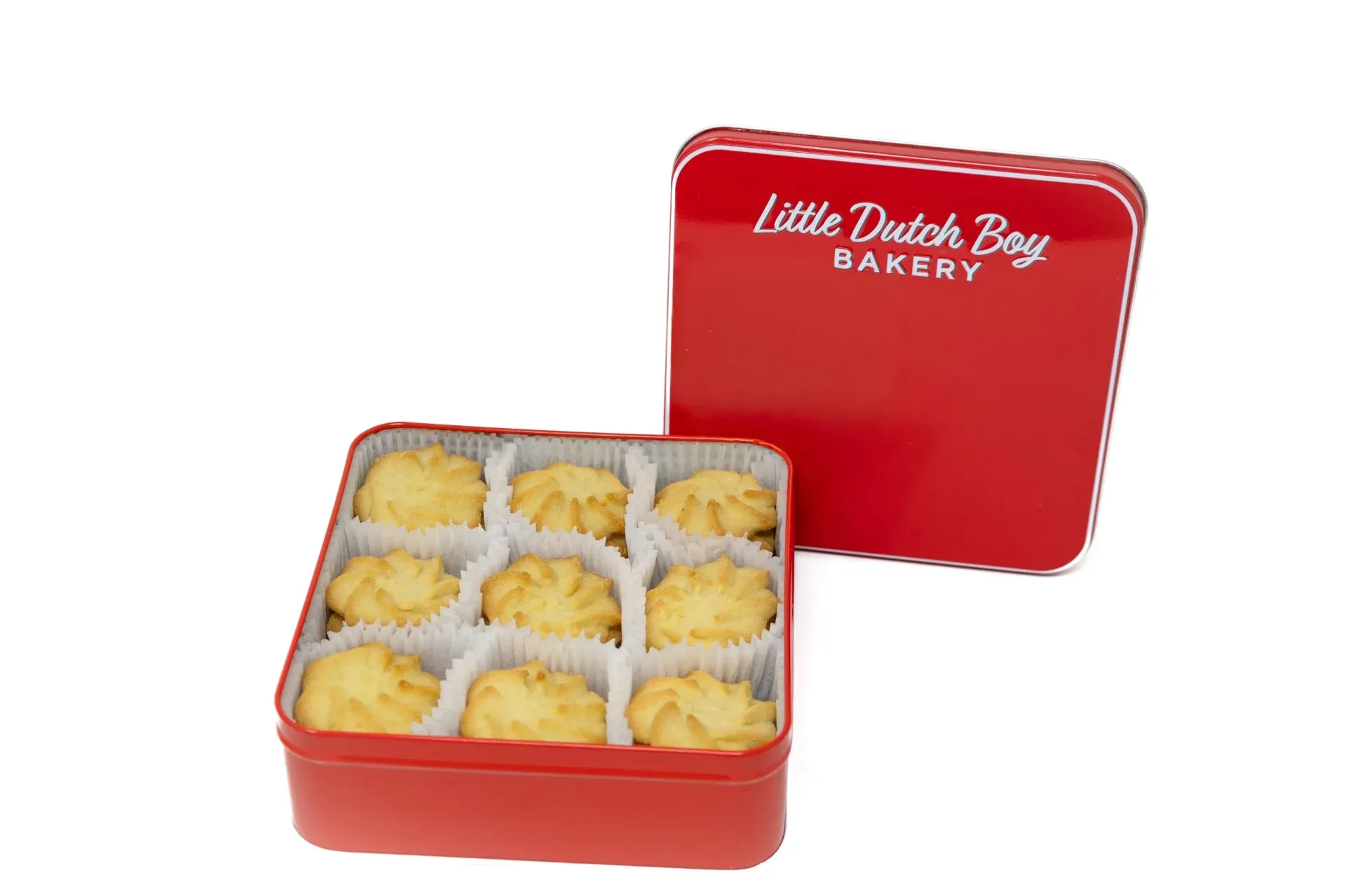 Little Dutch Boy Bakery Spritz Shortbread Gourmet Cookie Tin, 11oz, Approx. 27 Ct