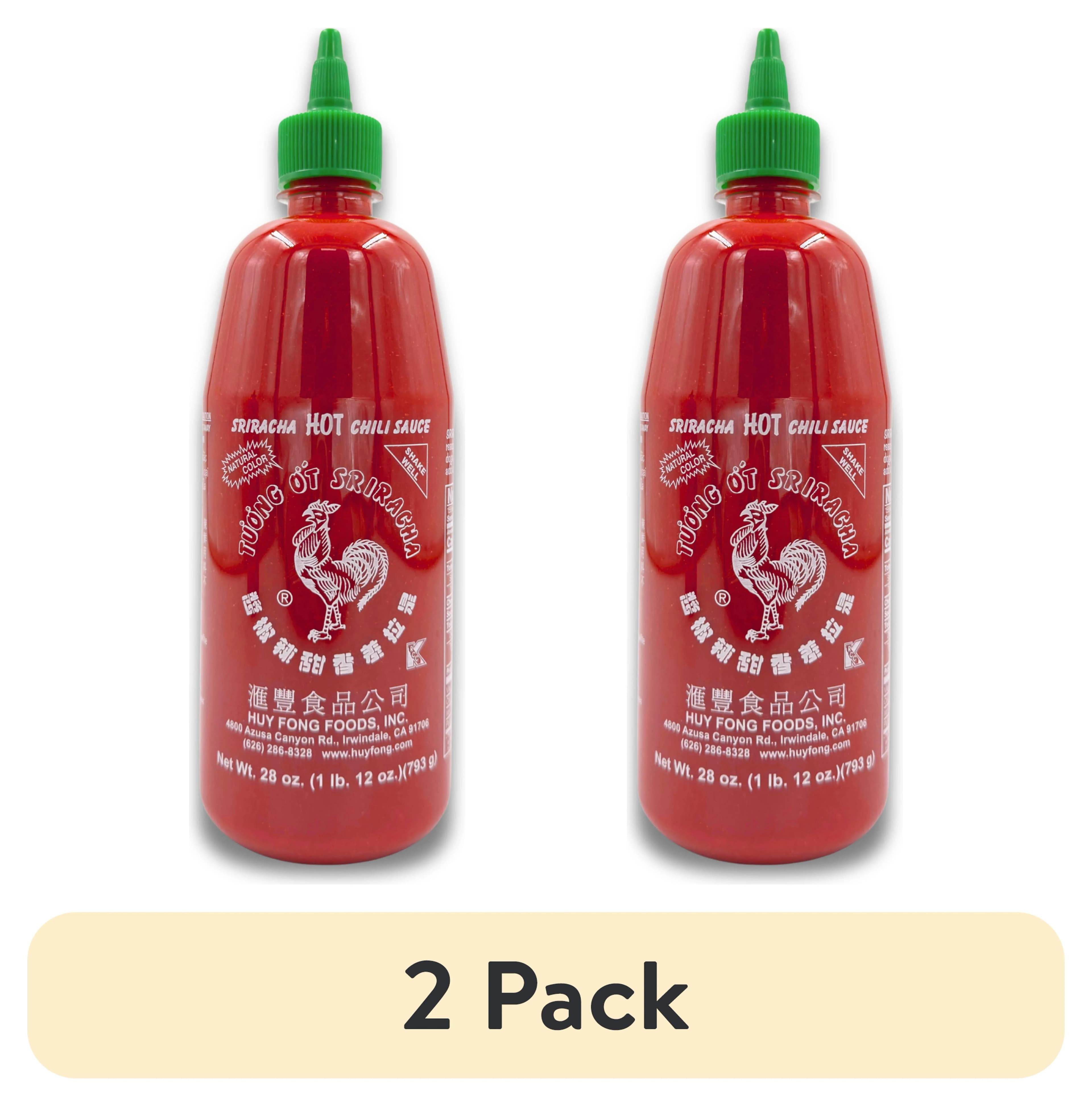 (2 pack) Sriracha Hot Chili Sauce, 28oz (793g) Bottle