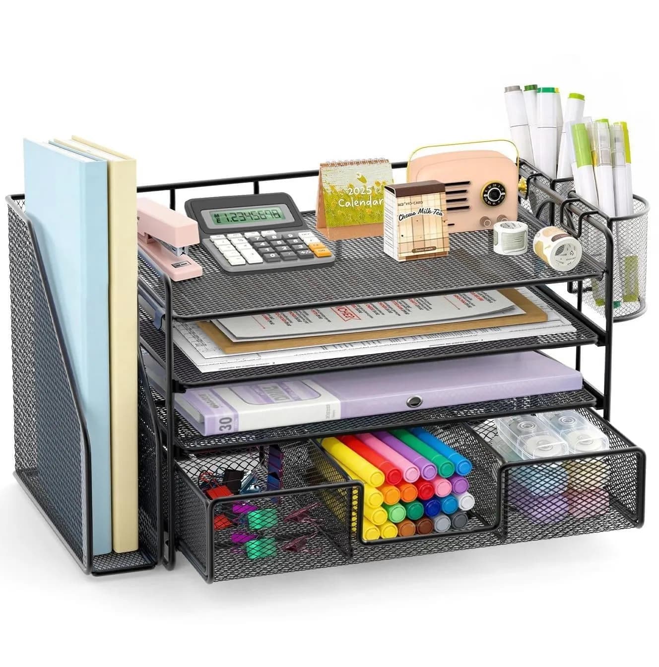 Desk Organizer and Accessories 4 Tier Desktop File
