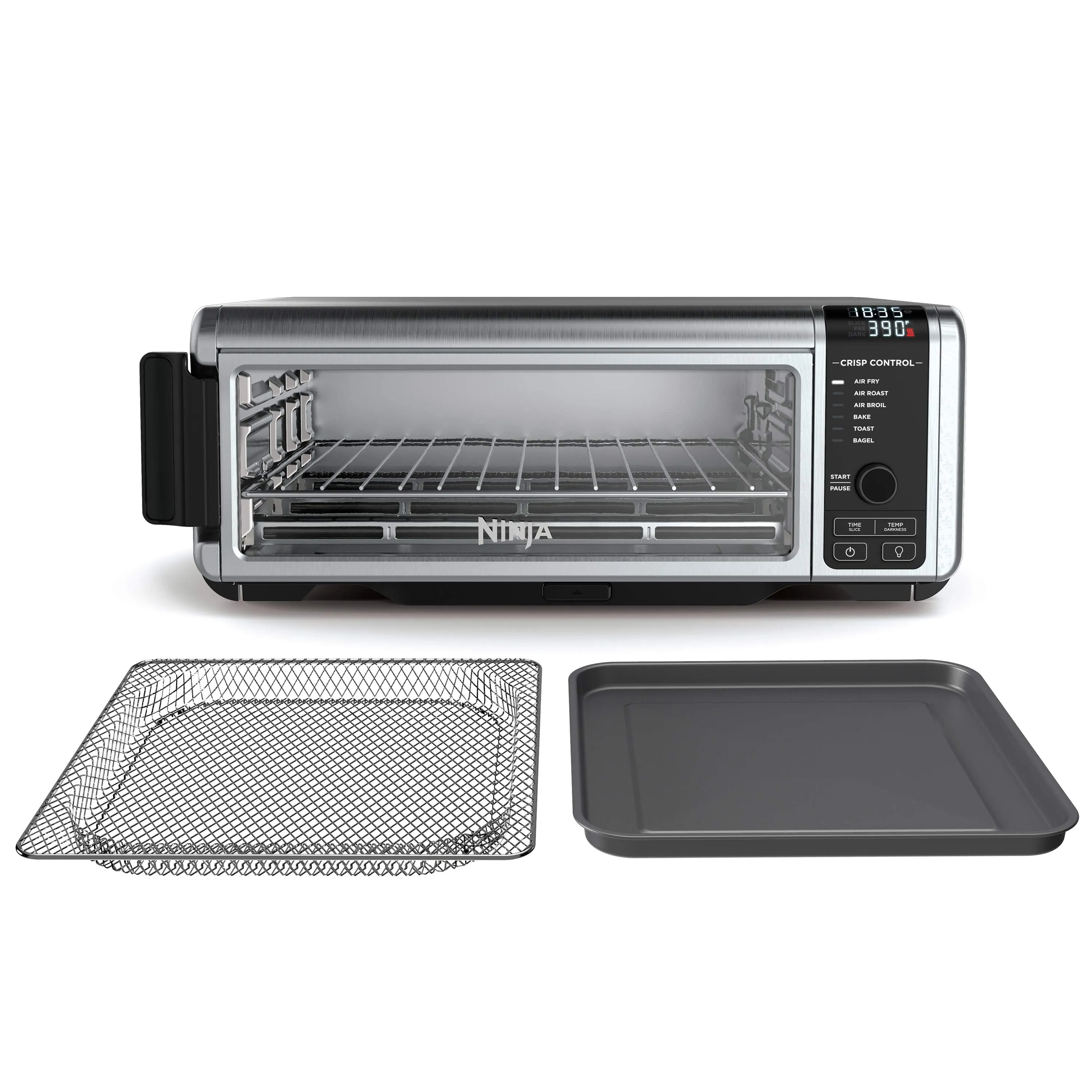 Ninja Foodi 6-in-1 9-Slice Countertop Toaster Oven, Air Fryer, Bake w/ Digital Crisp Control Technology, SP080 Stainless
