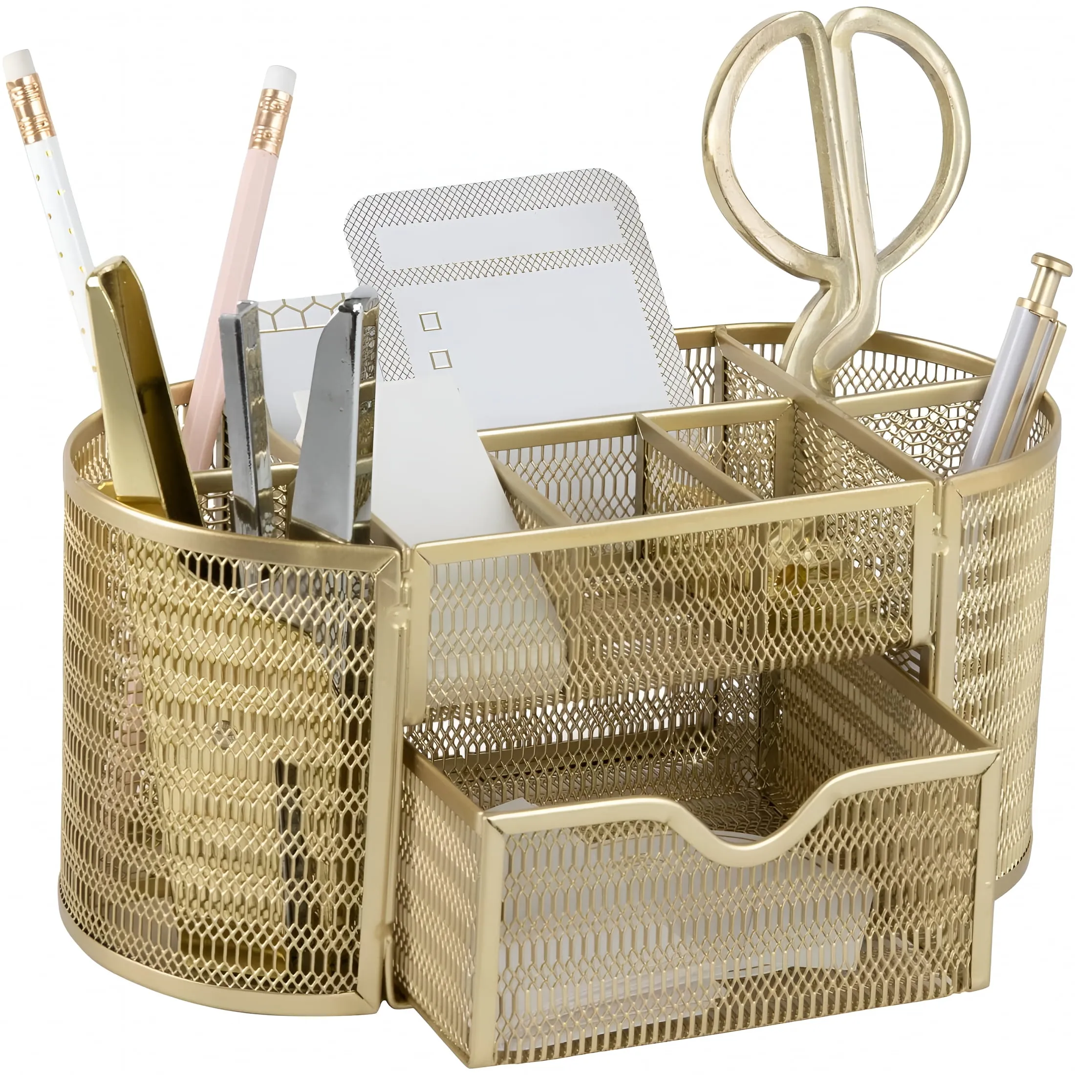 Lamiro Gold Desk Organizer Set Desk Accessories