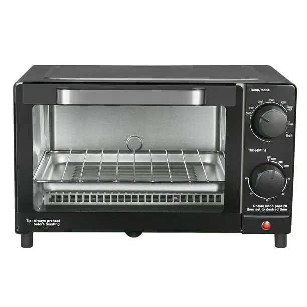Mainstays 4 Slice Countertop Toaster Oven with 3