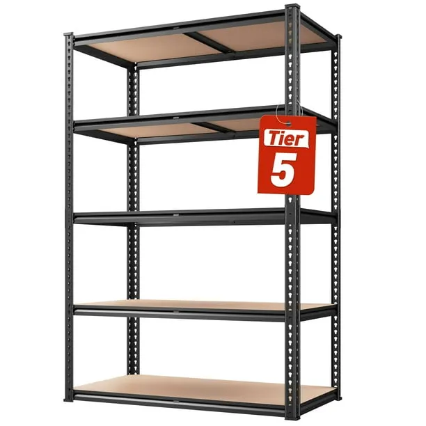 Reibii 5 Tier Adjustable Storage Shelf Units