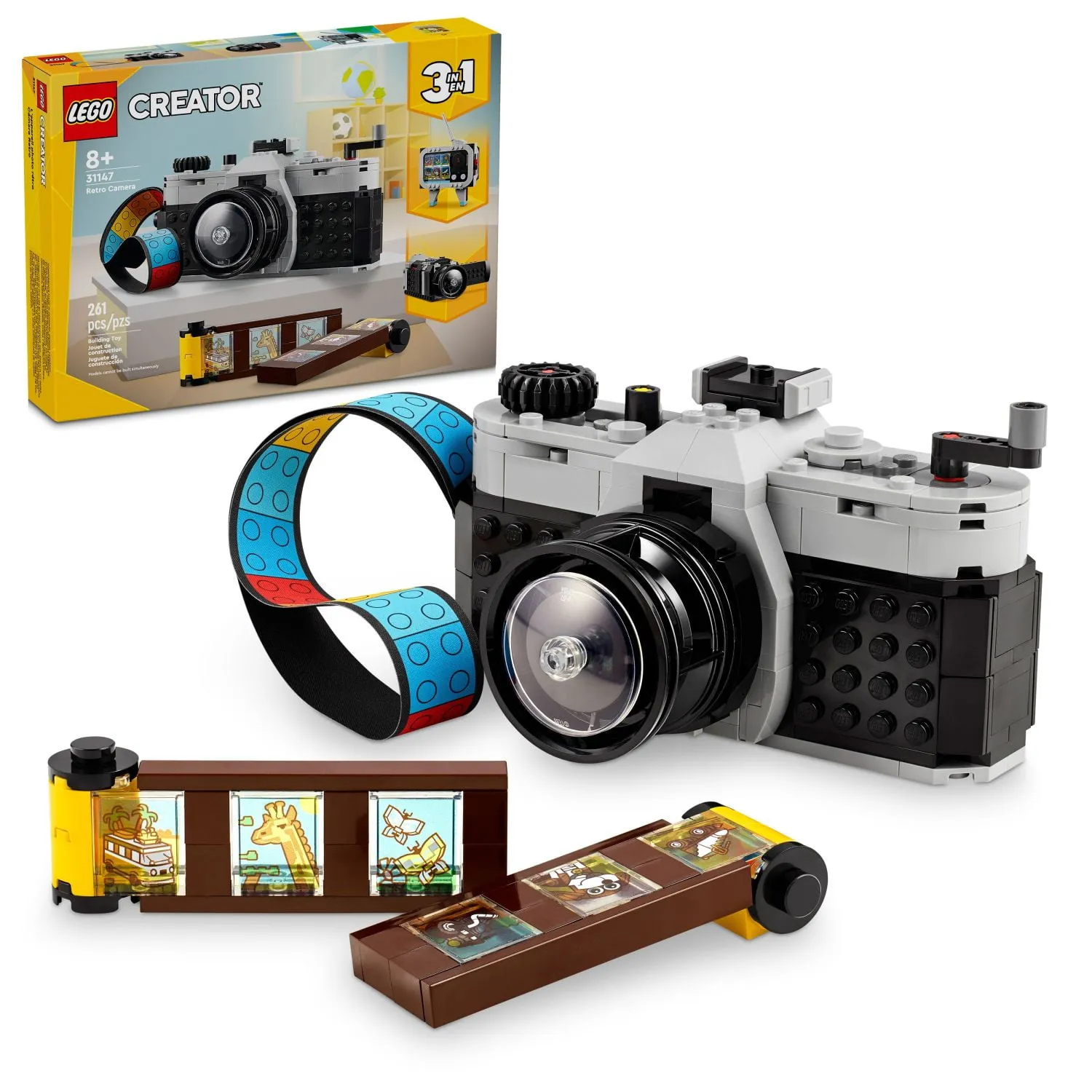 Lego Creator 3 in 1 Retro Camera Toy with 3