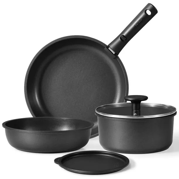 Carote 6 Pcs Pots and Pans Nonstick Cookware Set