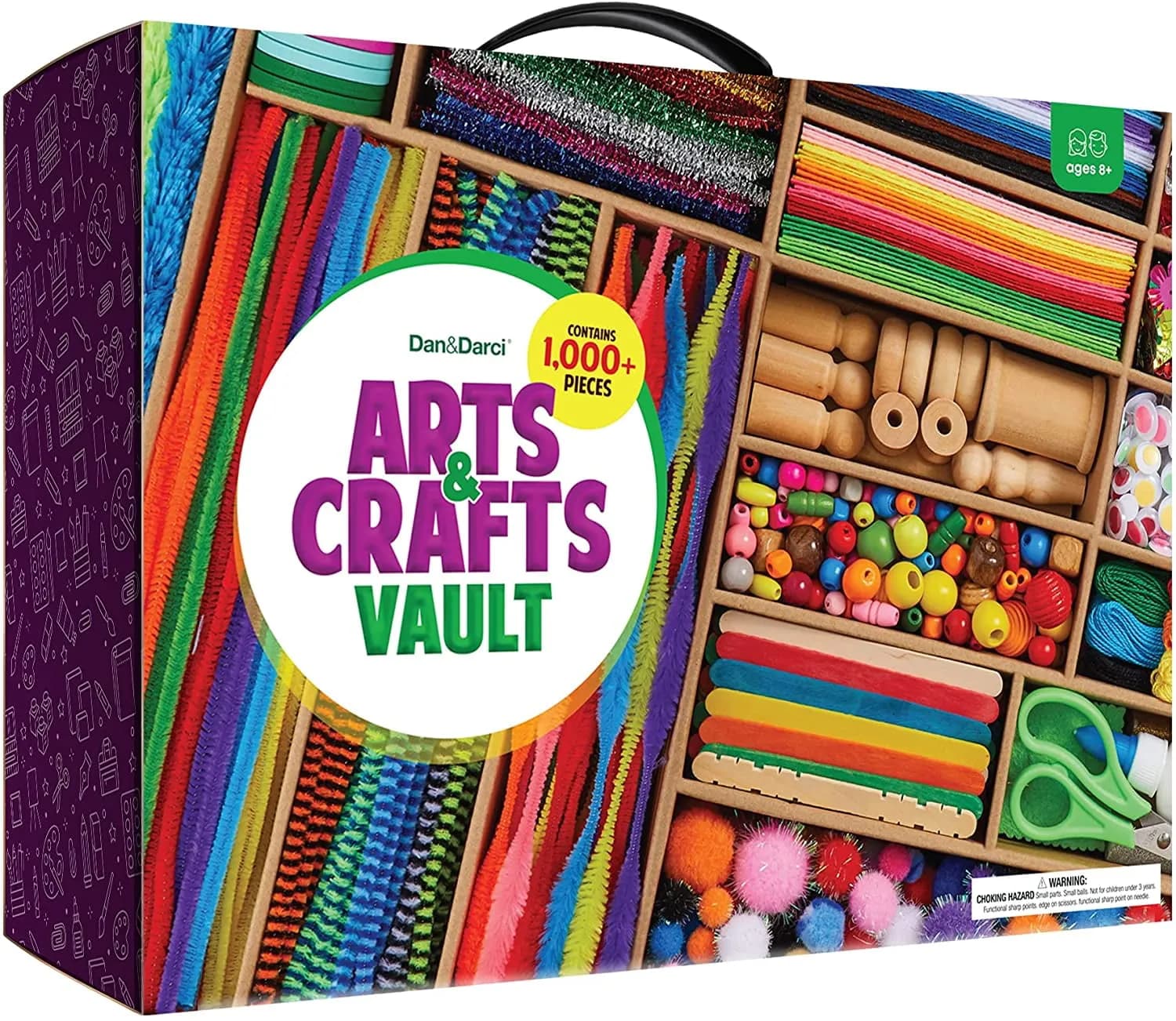 Dan And Darci Arts And Crafts Vault Supply Set Box Craft Kit 1000 Plus Piece