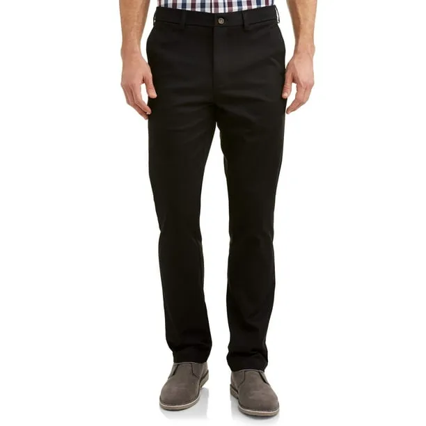 Men's and Big Men’s Premium Straight Leg Khaki Pants, Waist Sizes 29-54