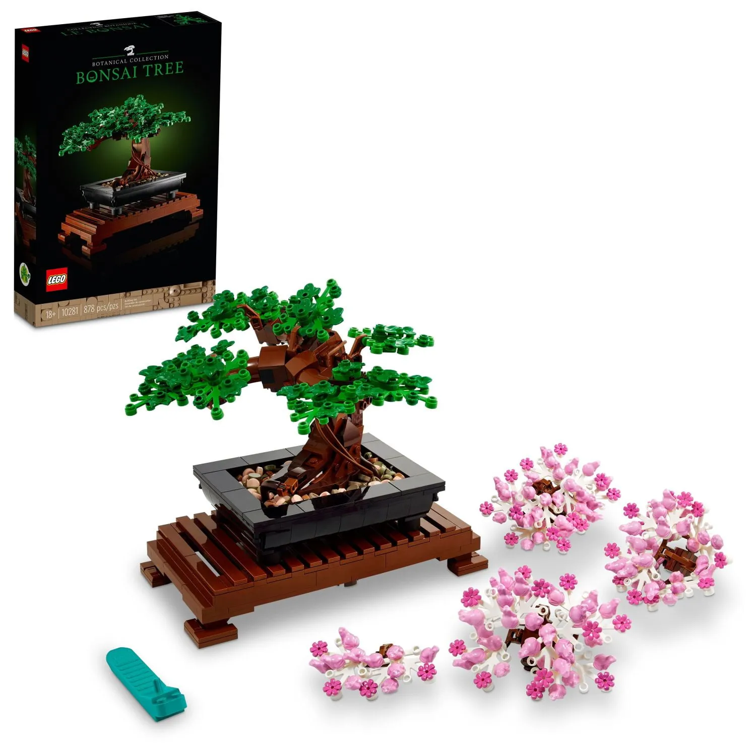 LEGO Icons Bonsai Tree Building Set - Artificial Bonsai Tree Plant for Home Decor, Adults Ages 18+ - Faux, Fake Plants f