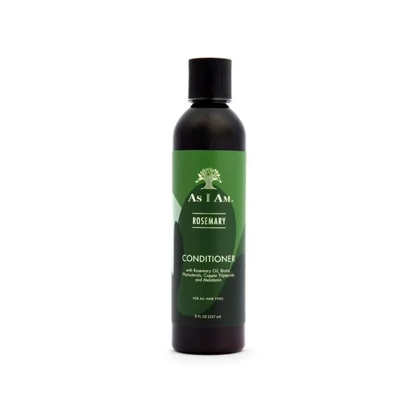 As I Am Rosemary Conditioner for Thinning Hair and Weak Strands Strengthening Moisture Care 8 fl.oz. with Biotin, Saw Pa