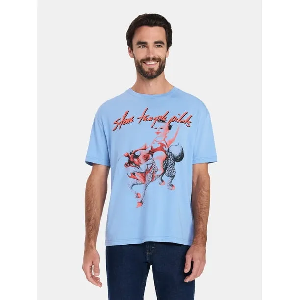 , Men's & Big Men's Boxy Fit Graphic Tee, Sizes XS-5XL
