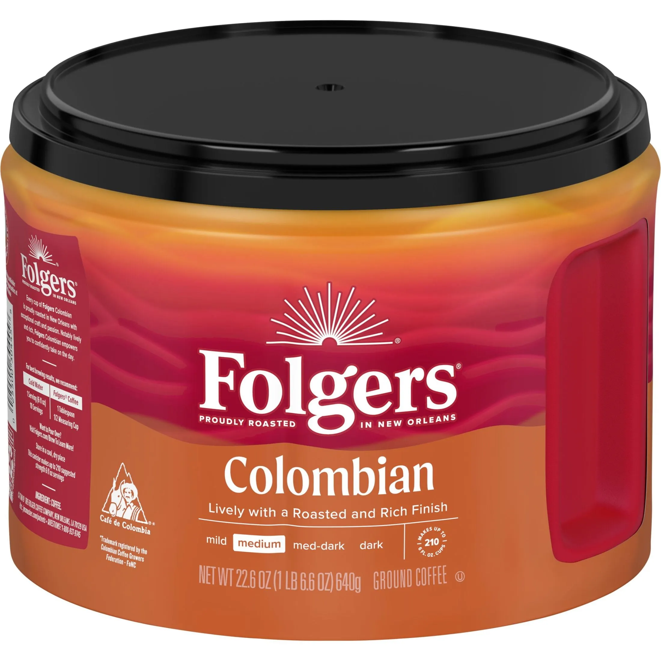 Folgers Colombian Ground Coffee Medium Roast 226