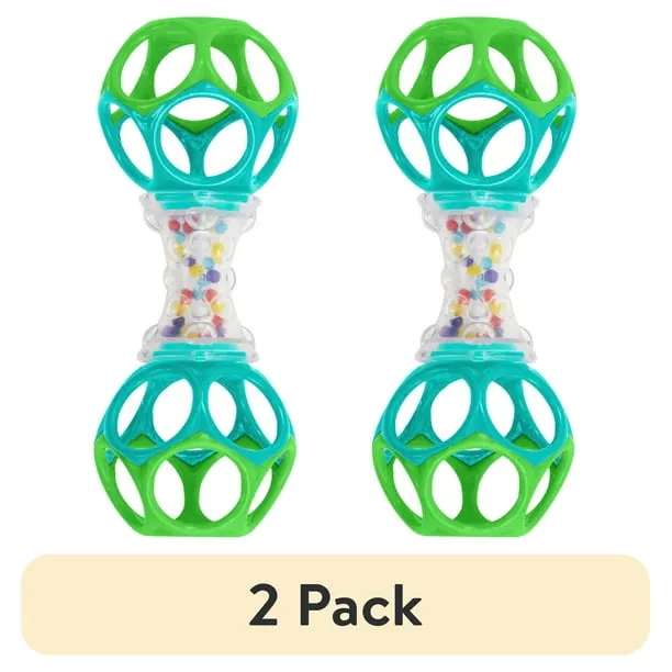 (2 pack) Oball Shaker Rattle Toy, Ages Newborn