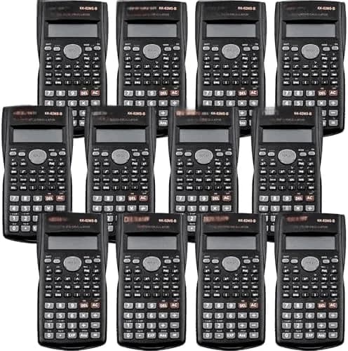 12 Packs Scientific Calculator Bulk, 2-Line Engineering Scientific Calculators Statistical Calculators College Calculato