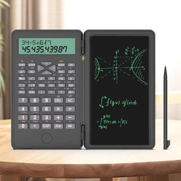 Scientific Calculator with Erasable Writing