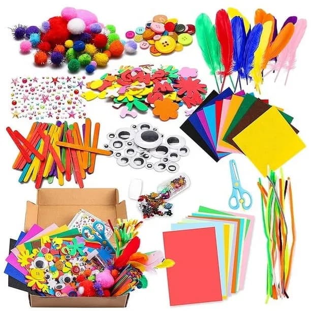 Keyohome 1000PCS DIY Art Craft Kit for Kids