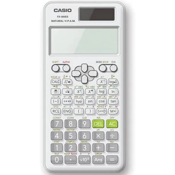 asio FX115ESPLUS Natural Textbook Display Scientific Calculator, White