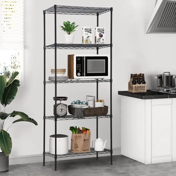 Niamvelo 5 Tier Wire Shelving Unit Metal Storage