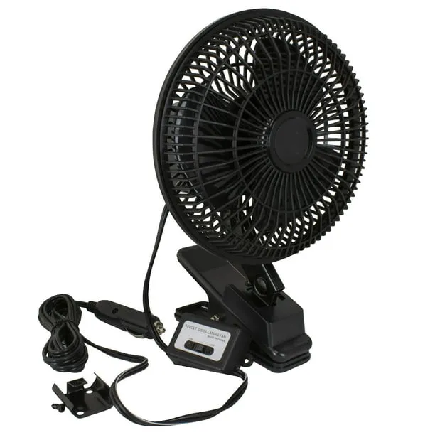 Auto Drive Black 12 Volt 6 Car Clip on or Dash