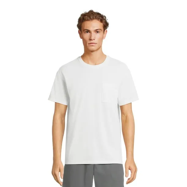 Men's and Big Men's Tri Blend Pocket Tee, Sizes XS-4XLT