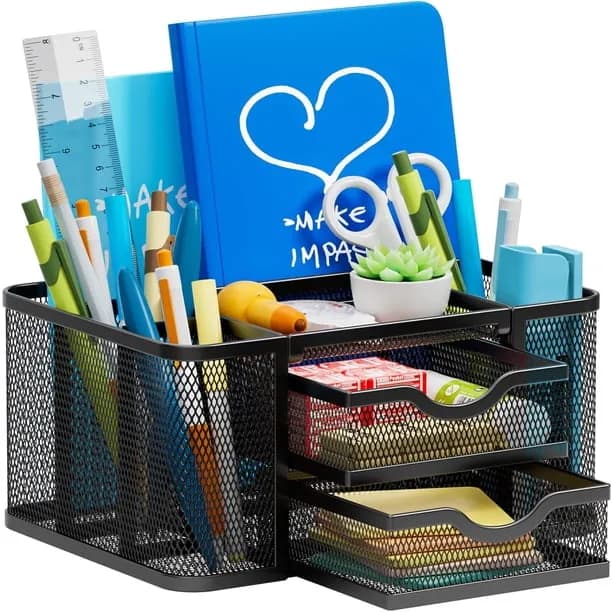 Marbrasse Mesh Desk Organizer Desktop Organizer