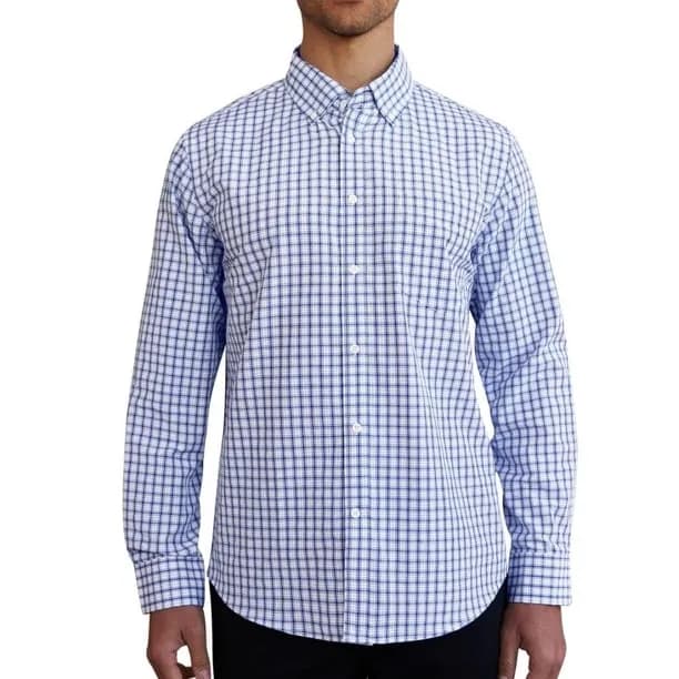 Men's Plaid Button Down Shirts Business Casual Long Sleeve Shirts