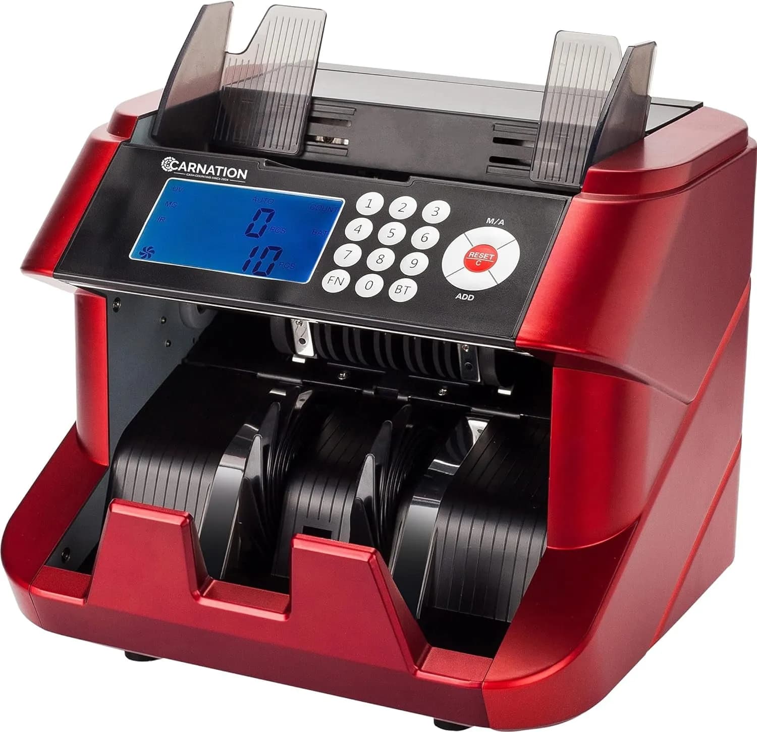 CARNATION Bill Cash Money Counter CR2300 with UV and MG Counterfeit Detection Super Fast