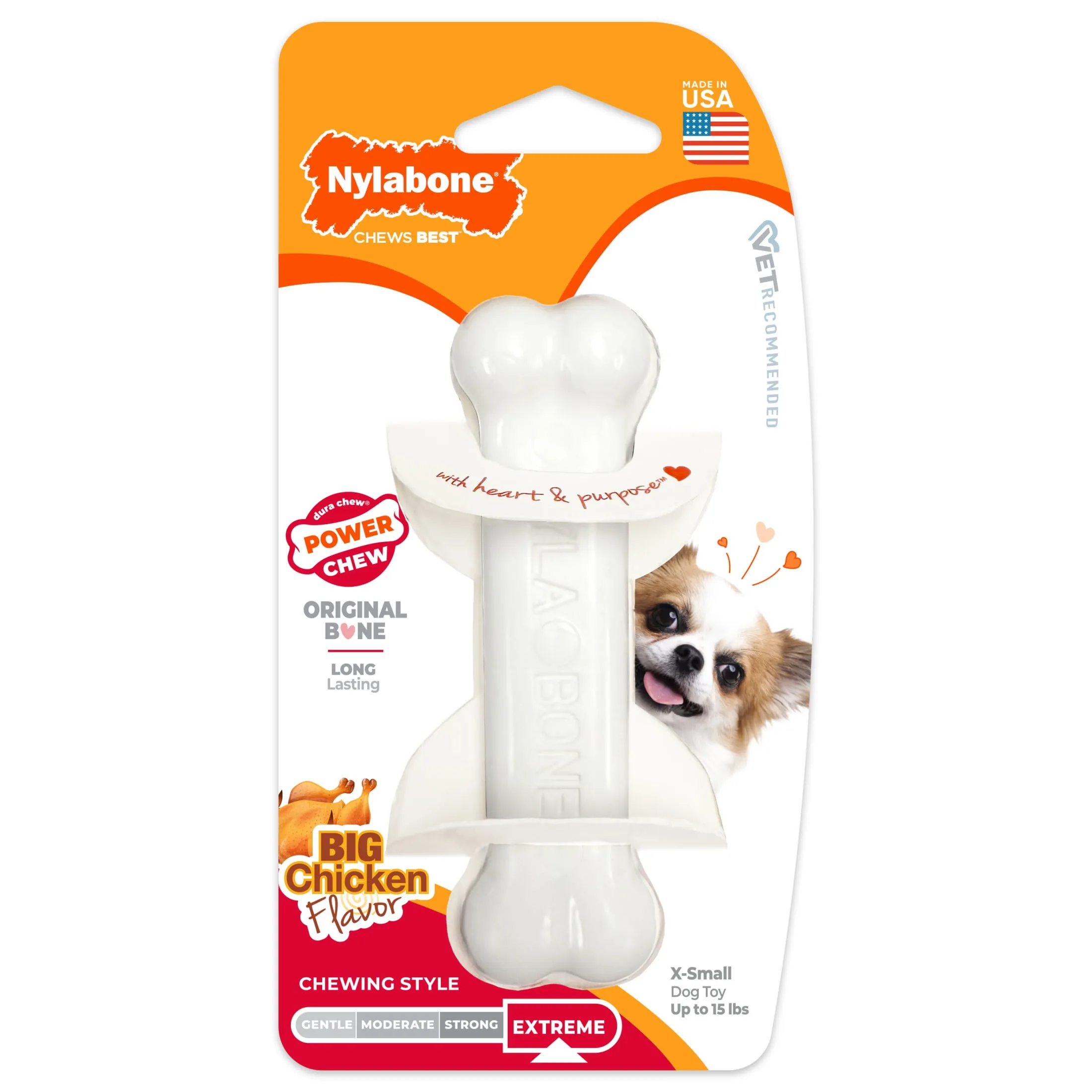 Nylabone Power Chew Original Bone Dog Toy Dog Chew