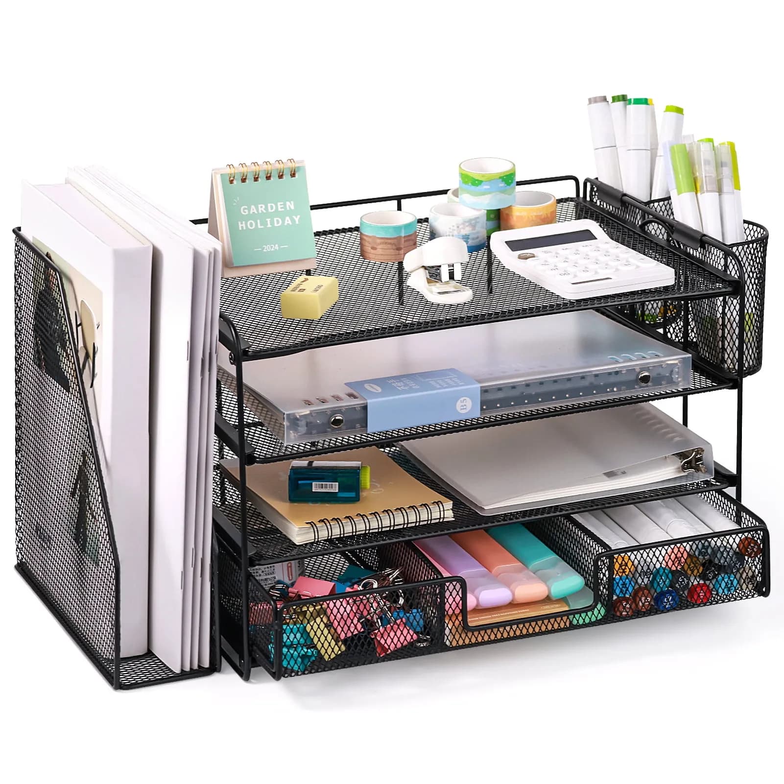 Livhil Desktop Organizer 4 Tier Desk Organizers