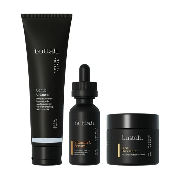 Buttah Skin Complete Skin Kit – Cleanser, Vitamin C Serum & Shea Butter