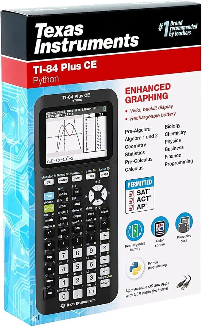 Texas Instruments Ti 84 Plus Ce Color Graphing