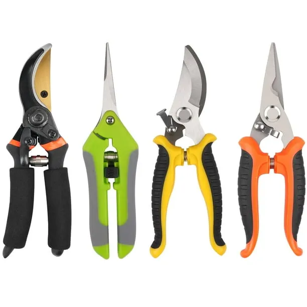 Qissep 4 Pack Garden Pruning Shearsstainless Steel