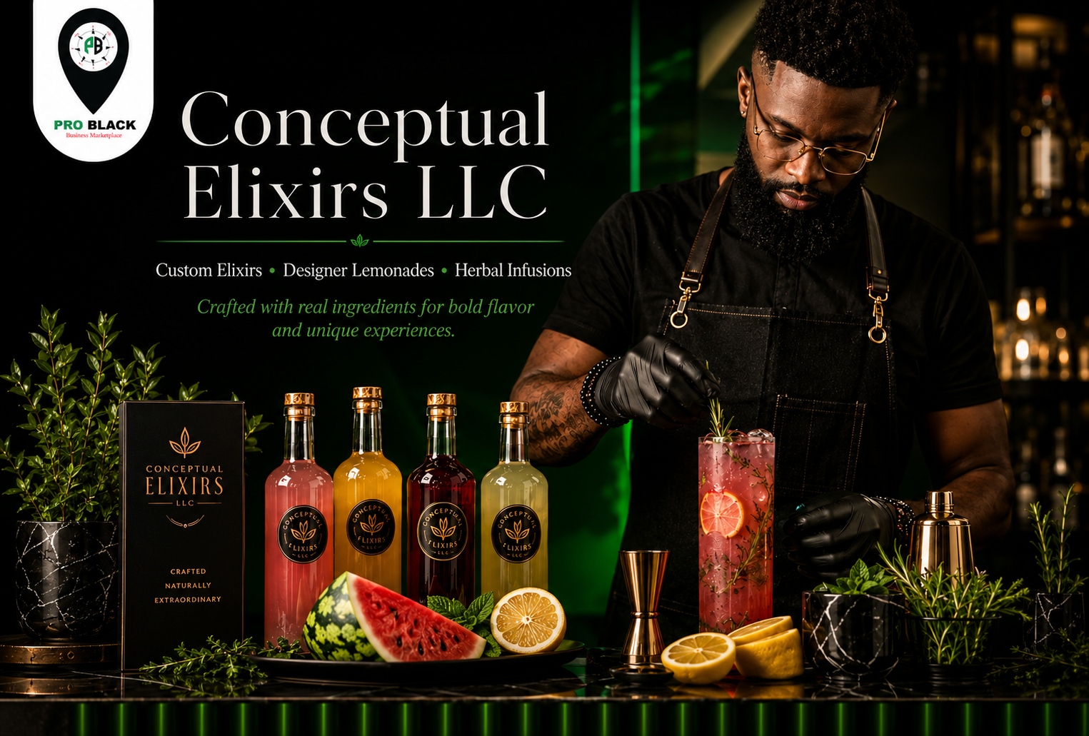 A Black-owned beverage maker at work